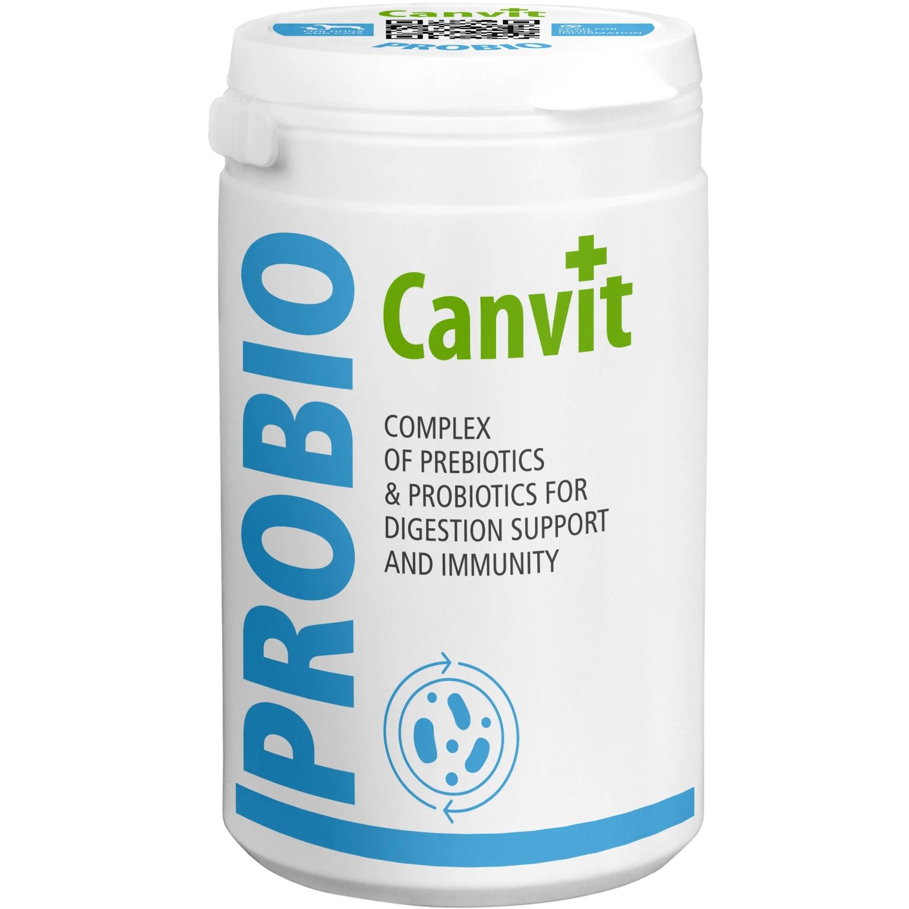 Комплекс пробиотиков Canvit Probio For Dogs and Cats для котов и собак для поддержания иммунитета и пищеварения 230 г (can56652)