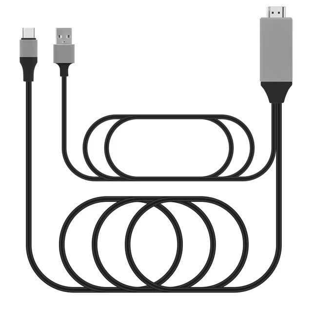 Кабель HDMI-USB-C 4K60 Hz без драйверов 2 м (000048416) - фото 4 Кабель HDMI-USB-C 4K60 Hz без драйверов 2 м (000048416) - фото 4