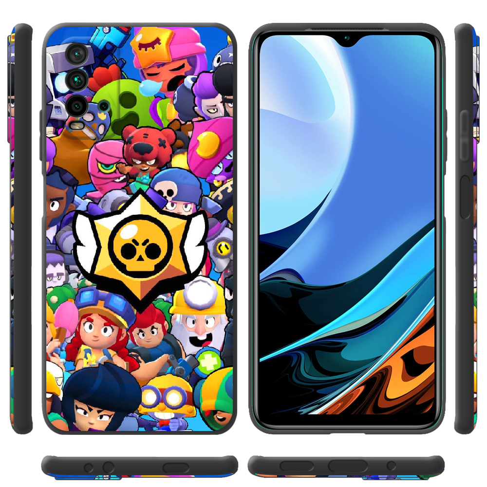 Чехол BoxFace Xiaomi Redmi 9T Brawl Stars Черный силикон (41685-up2389-42106) - фото 2