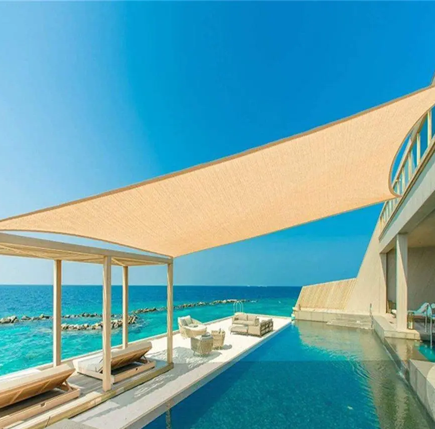 Тент солнцезащитный квадратный Сетка 3х3 м Молочный - фото 7 Тент солнцезащитный квадратный Сетка 3х3 м Молочный - фото 7