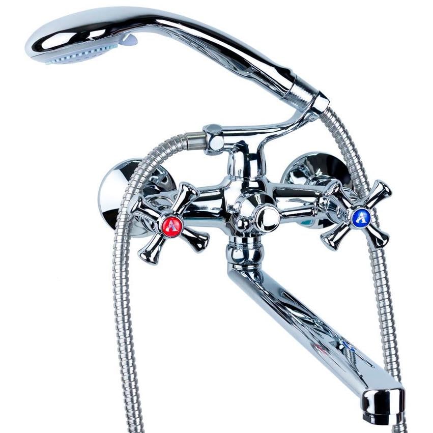 Змішувач для ванної AQUATICA PL-5C255C 9777210 двовентильний Хром (222522)