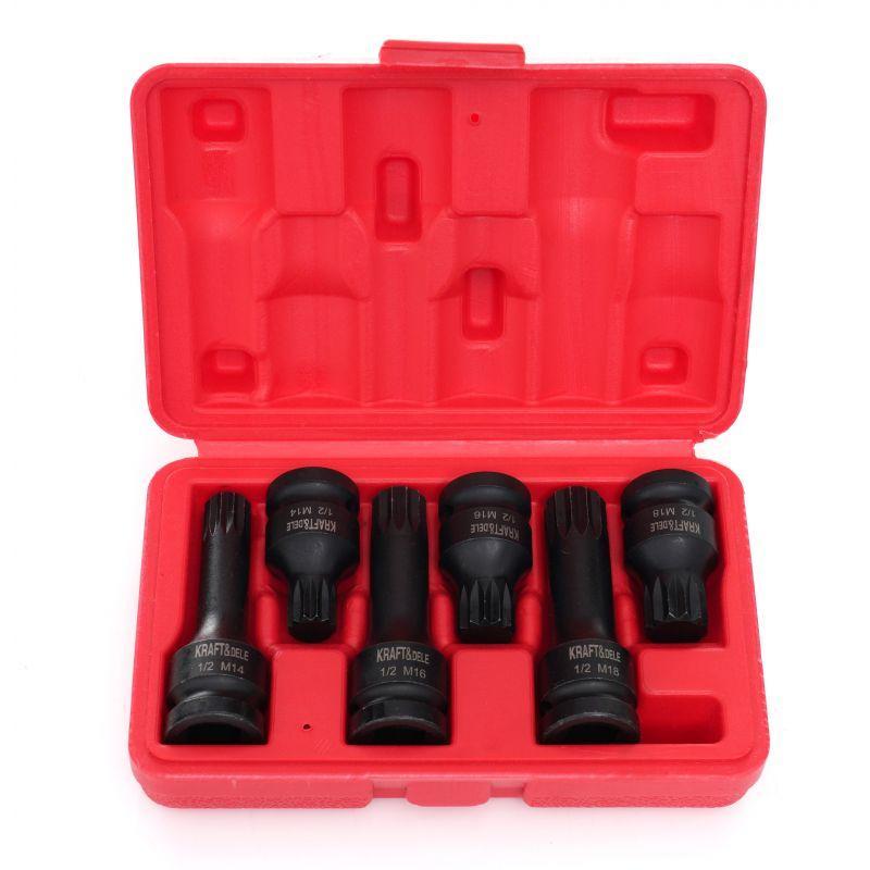 Набор головок ударных Kraft&Dele KD11761 1/2" 6 шт.
