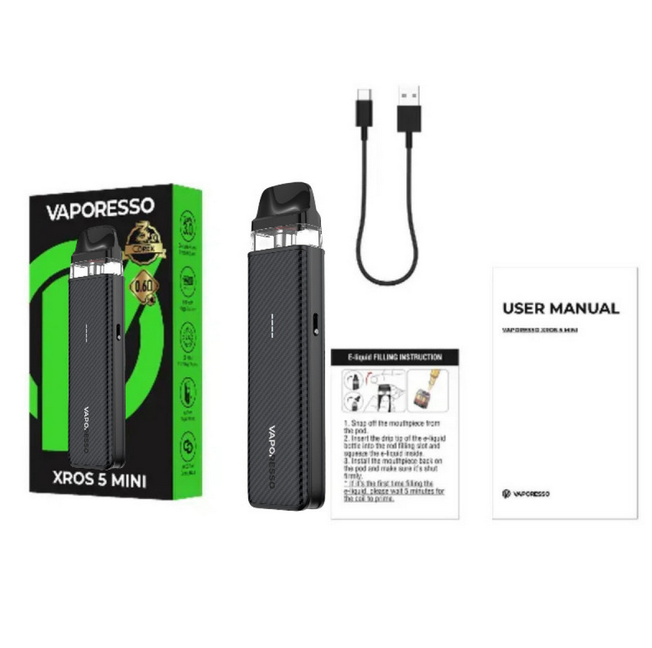 ᐉ Pod-система багаторазова Vaporesso Xros 5 Mini Carbon Black