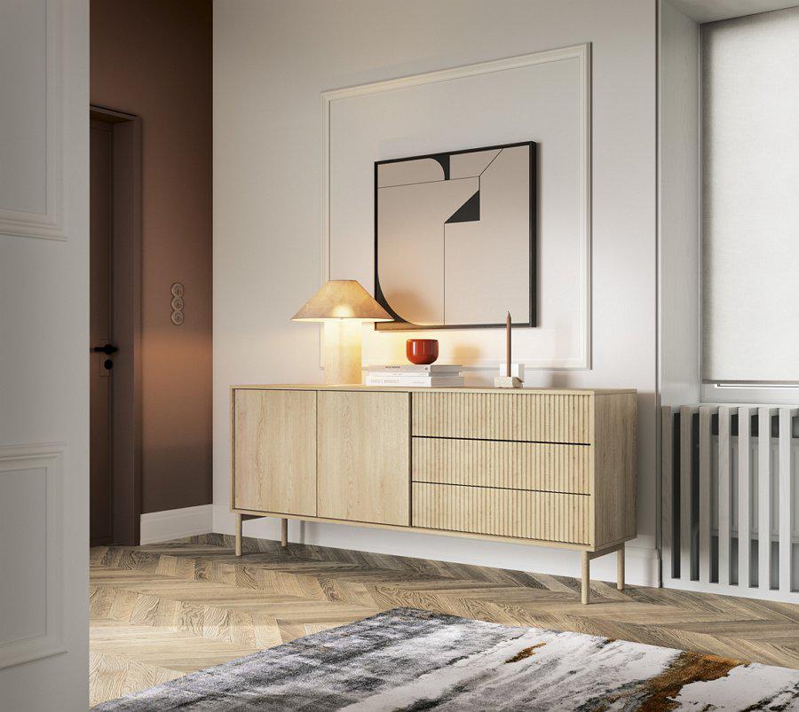 Комод Perfect Home Tavo 2D3S/187 2-дверный с 3 ящиками Дуб кремона (PFH-091400)