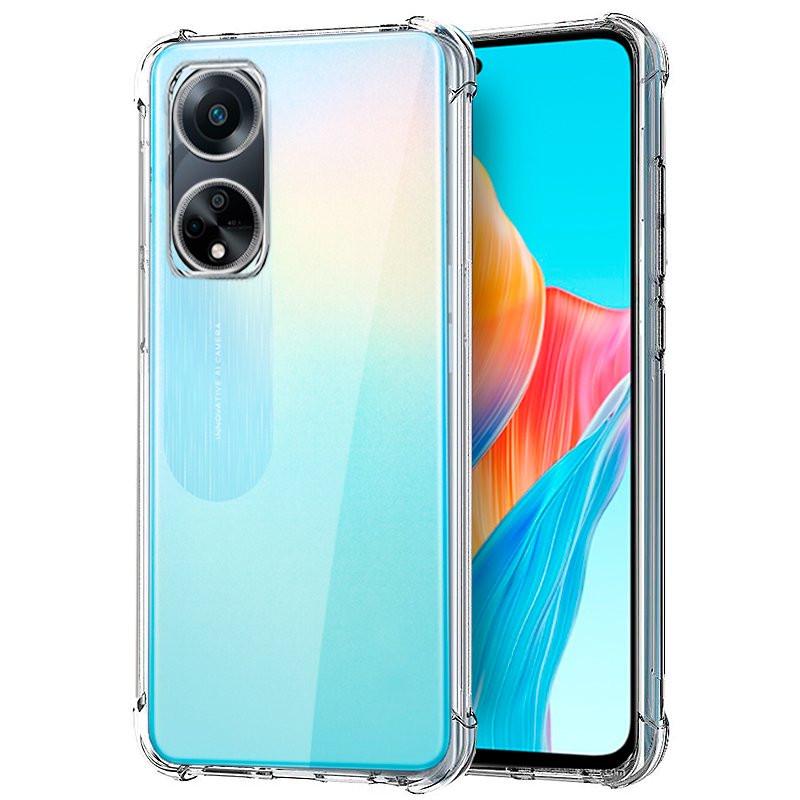 Противоударный TPU Чехол GETMAN Ease logo усиленные углы для Oppo A98 Бесцветный (прозрачный)