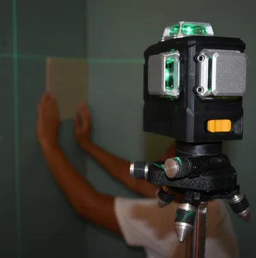 Лазерний рівень нівелір DEKO 3D 12 ліній/штатив 1,02 м промінь Бірюзовий (718531) - фото 2