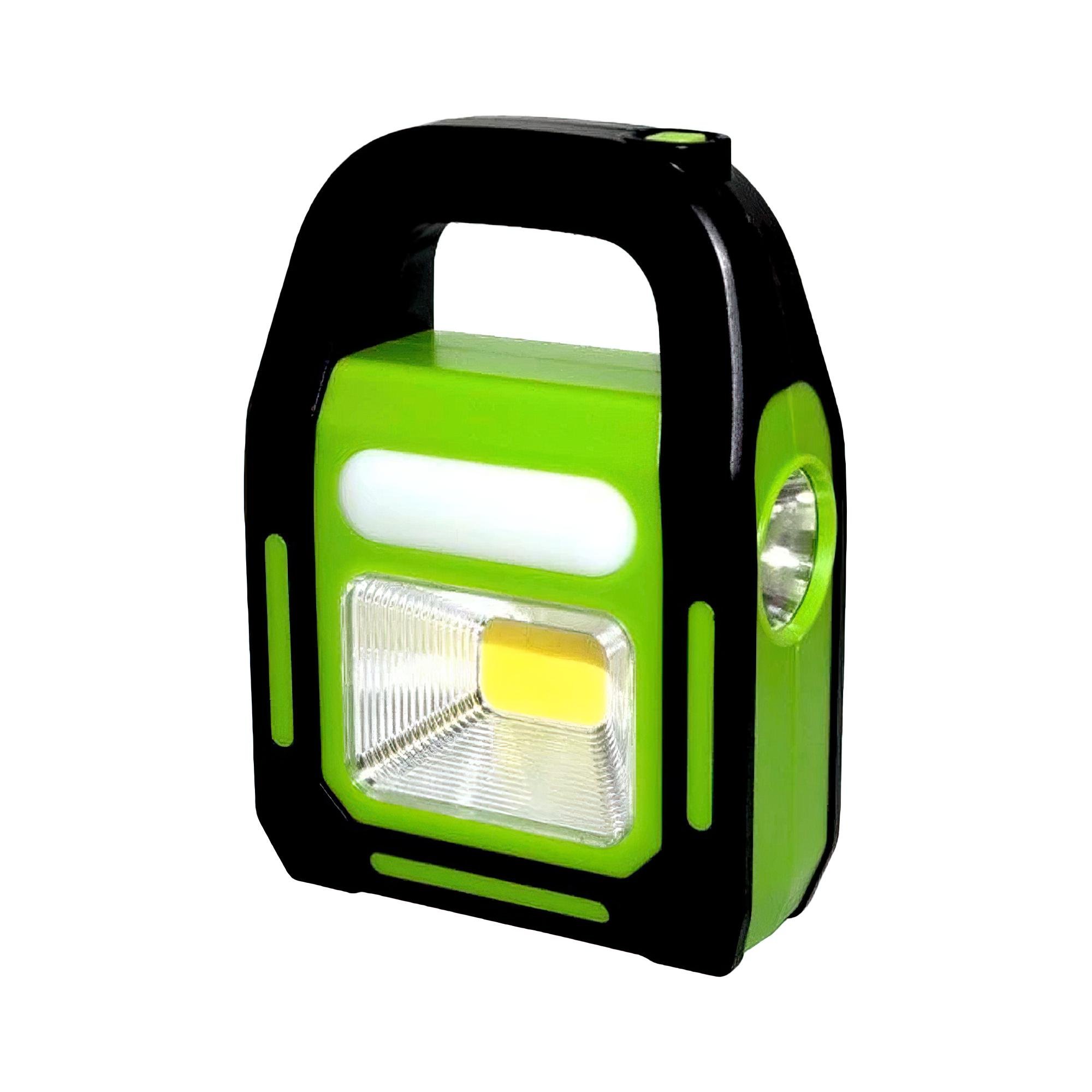 Ліхтар з сонячною панеллю та функцією Power Bank HB-9707B-2 Зелений (AM-10) Ліхтар з сонячною панеллю та функцією Power Bank HB-9707B-2 Зелений (AM-10)