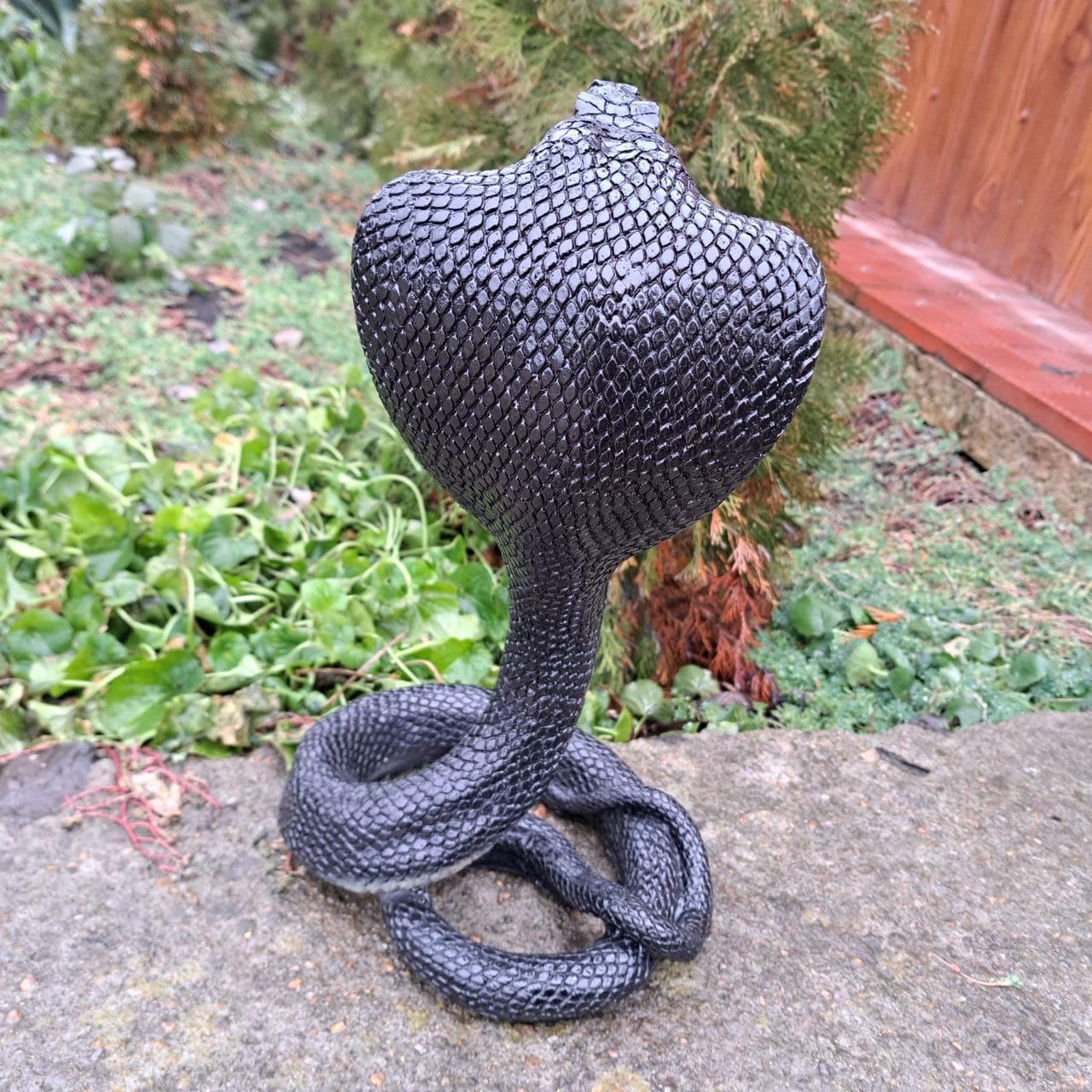 Статуетка Змія Кобра Чорний (4183) - фото 4