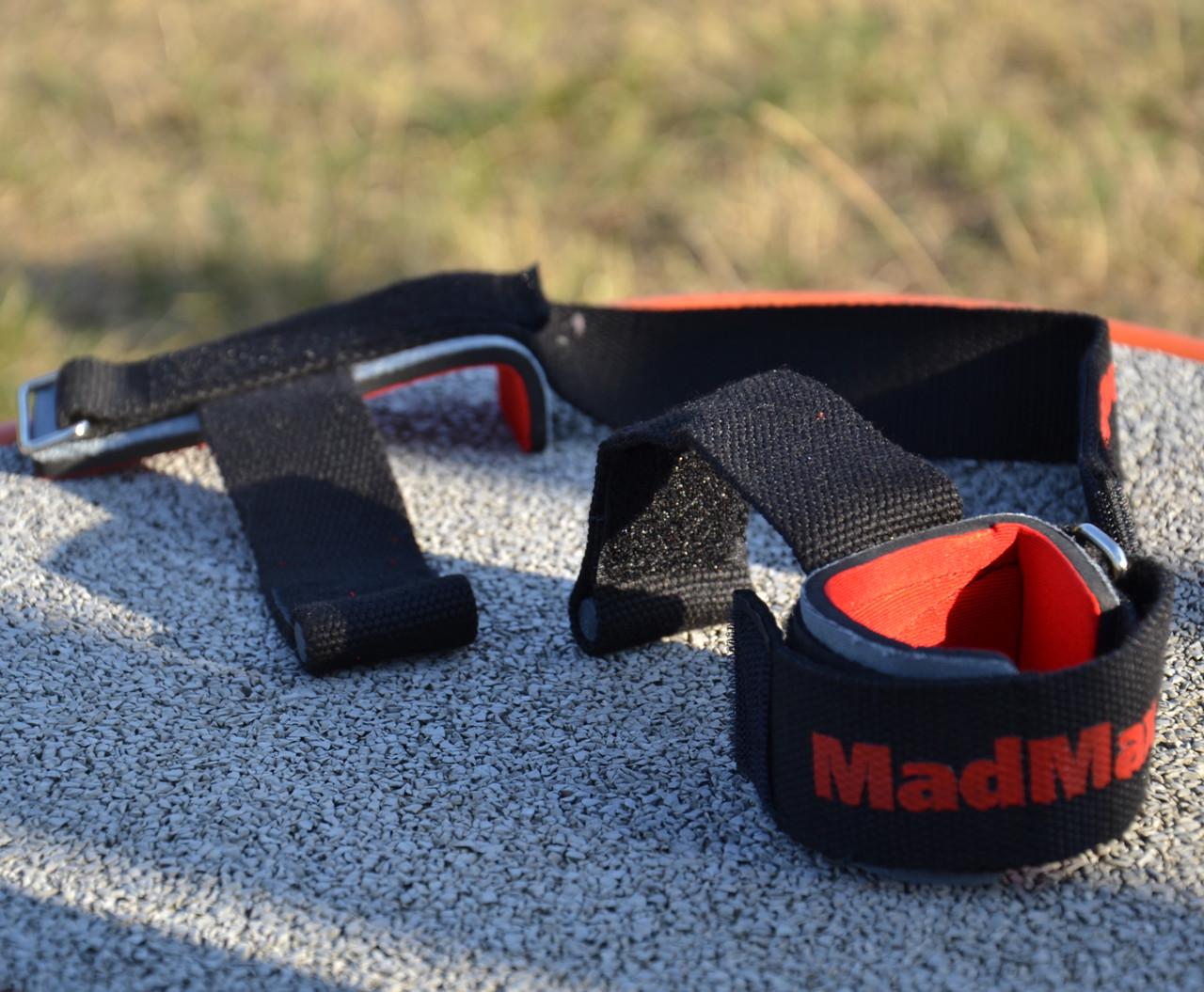 Лямки для тяги MadMax MFA-332 PWR Straps+ Black/Grey/Red (21398870) - фото 8