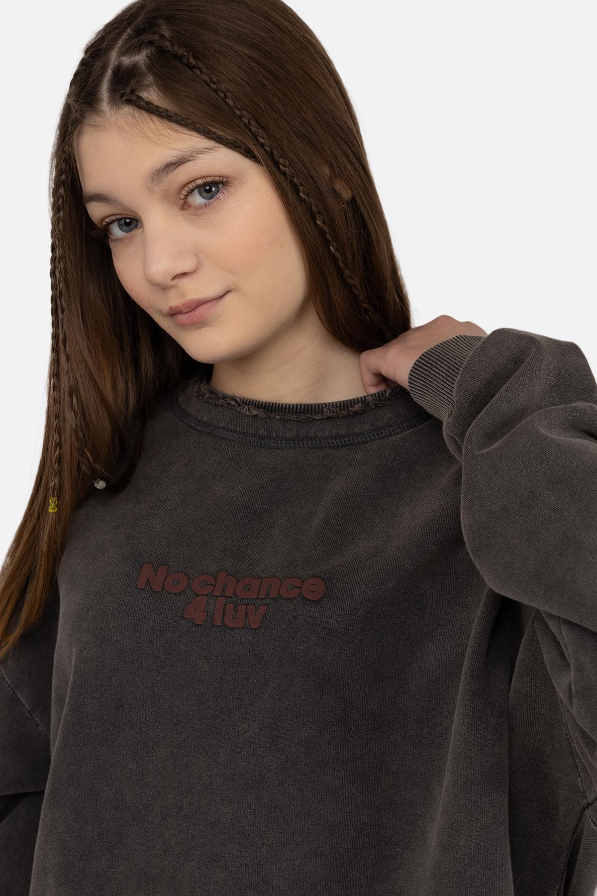 Свитшот женский р. 48 Темно-серый (SKT001046682) - фото 2 Свитшот женский р. 48 Темно-серый (SKT001046682) - фото 2