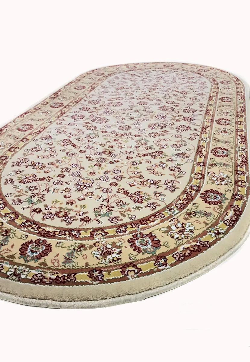 Ковер с коротким ворсом Iranian Star 2661a овал 100x200 см Cream (99371020)