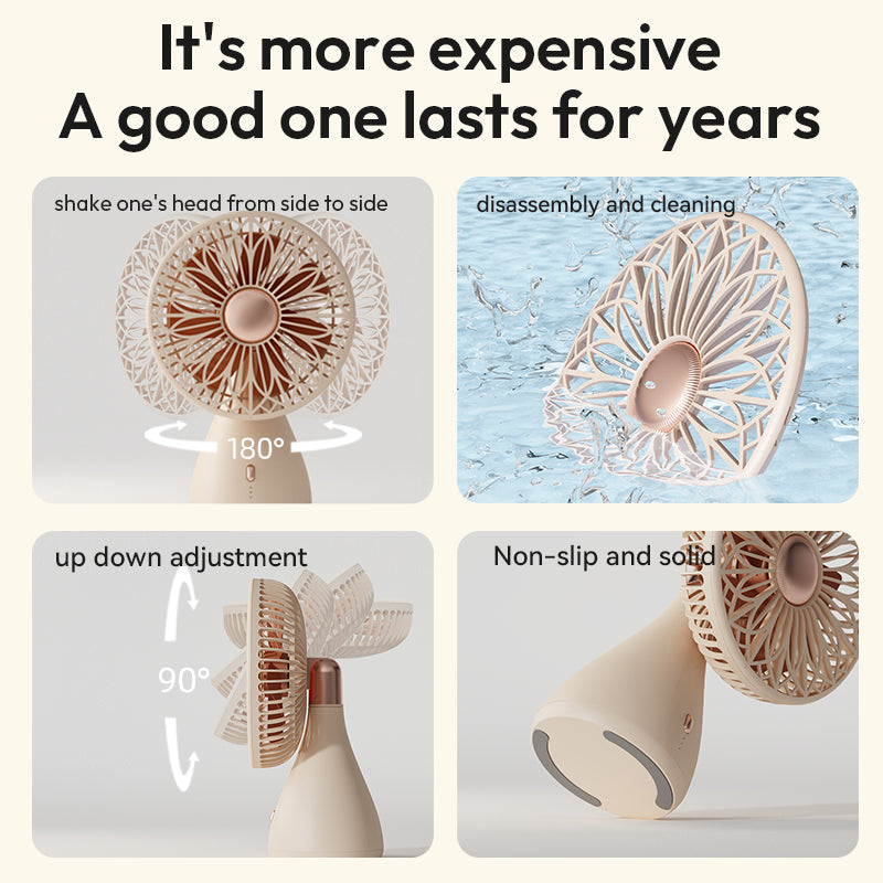 Портативный вентилятор Sothing Bridal Bouquet Desktop Fan настольный на аккумуляторе 2000 мАч (DSHJ-S-2113A) - фото 6 Портативный вентилятор Sothing Bridal Bouquet Desktop Fan настольный на аккумуляторе 2000 мАч (DSHJ-S-2113A) - фото 6