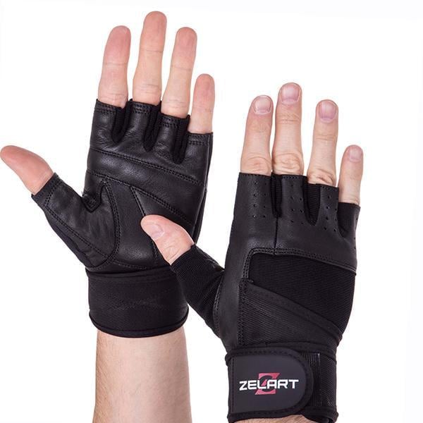 Перчатки для тяжелой атлетики Zelart SB-161094 XL Черный (07363043)