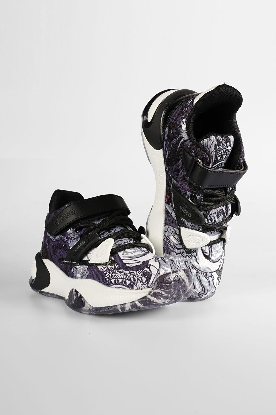 Кроссовки баскетбольные для мальчика Vicco Universe р. 35 длина стопы 22,4 см Черный (3486409216353)