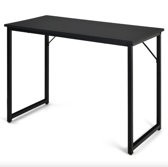 Письменный стол Costway Homart со стальным каркасом Черный (4806) - фото 1 Письменный стол Costway Homart со стальным каркасом Черный (4806) - фото 1