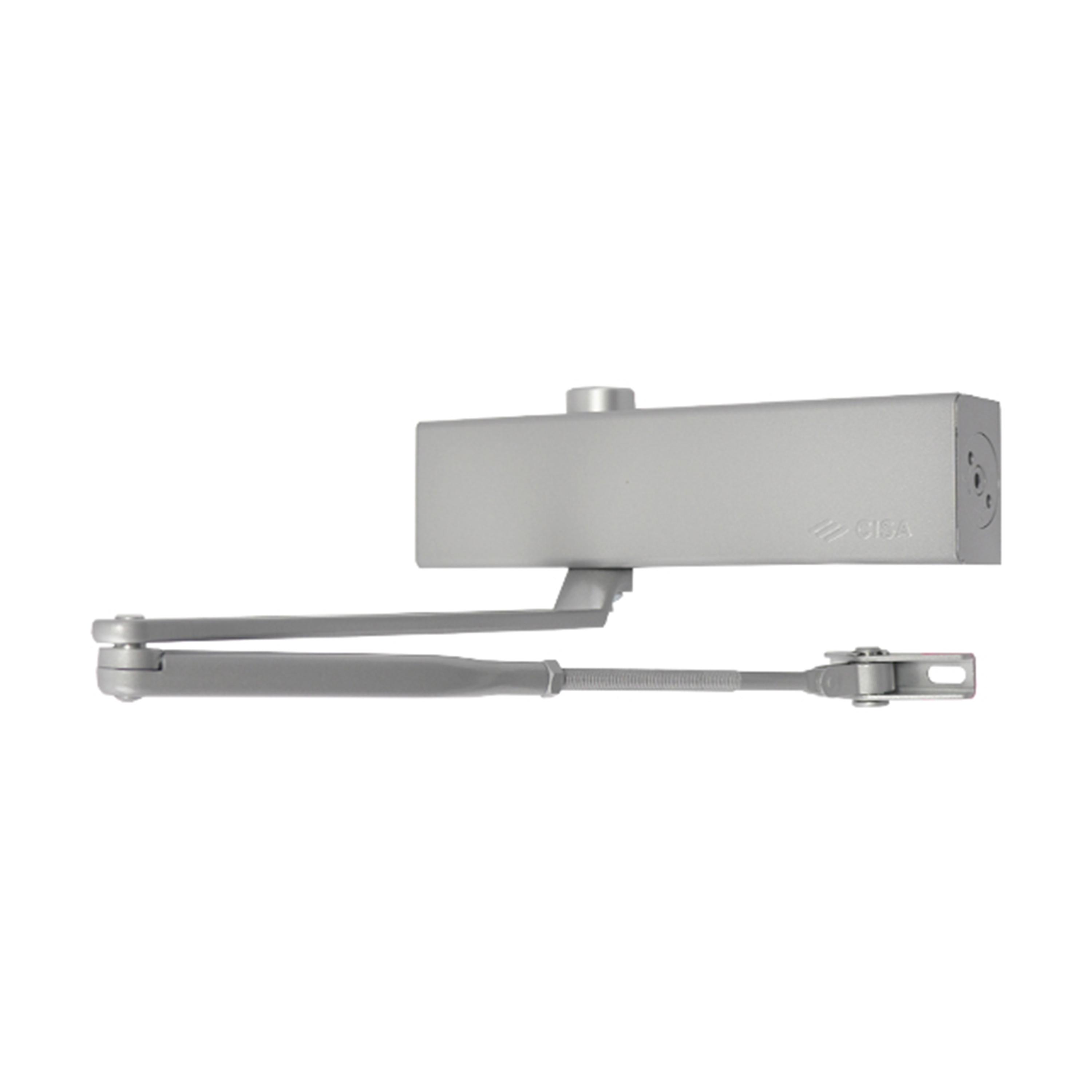 Доводчик Cisa C1610.03.0.97 Professional Plus2 BC STD FIRE до 80 кг Серый