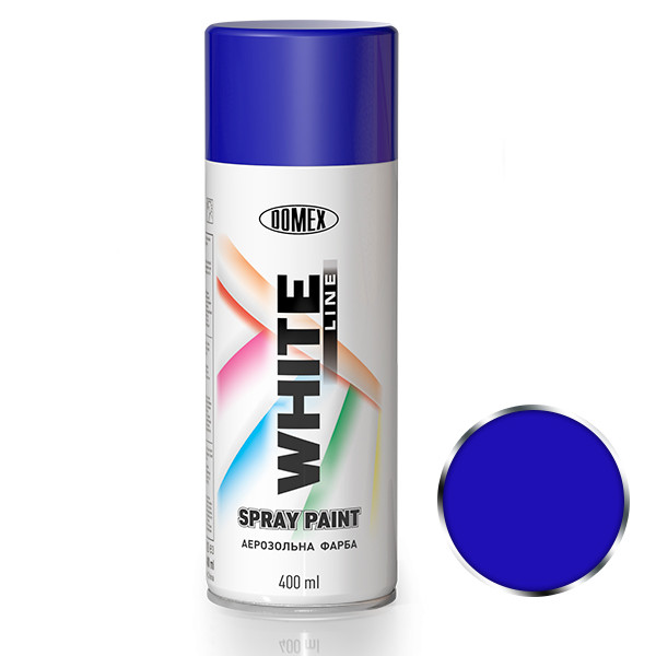 Аерозольна фарба DOMEX WHITE LINE 400 мл RAL5017 Синій (2609053451)