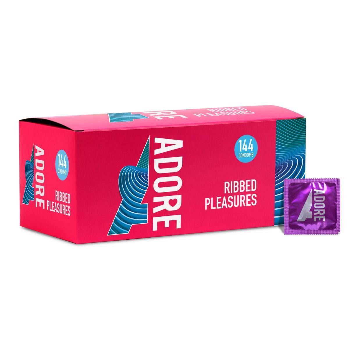 Презервативы ребристые Pasante Adore Ribbed Pleasure латексные 144 шт. (SA03K) Презервативы ребристые Pasante Adore Ribbed Pleasure латексные 144 шт. (SA03K)