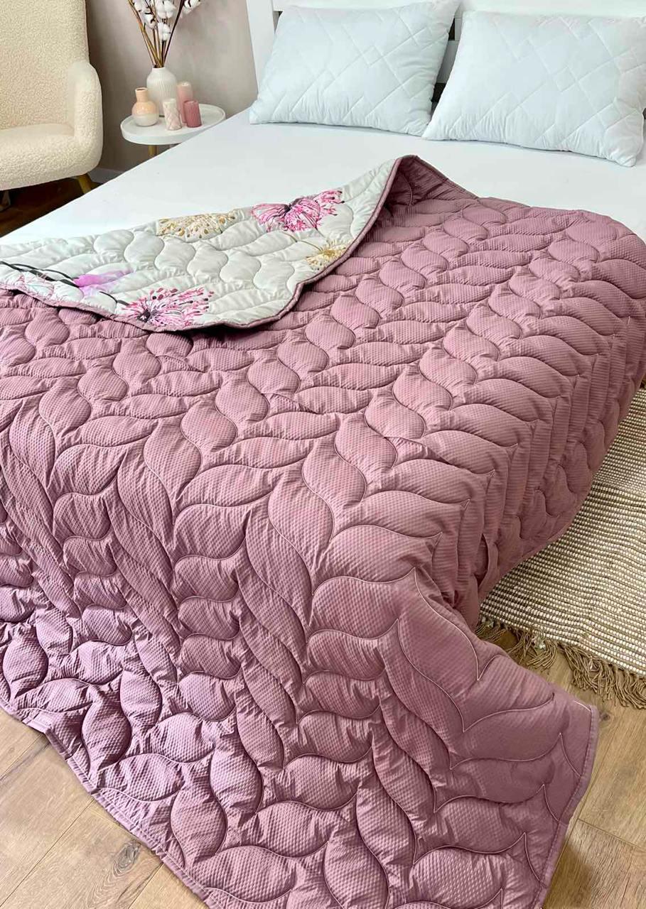 Одеяло летнее двухстороннее с рисунком полутораспальное 150x210 см Розовый - фото 2 Одеяло летнее двухстороннее с рисунком полутораспальное 150x210 см Розовый - фото 2