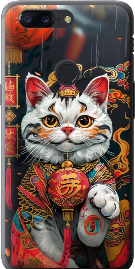 Чехол на OnePlus 5T China Cat v2 (6135u-1352-42517)