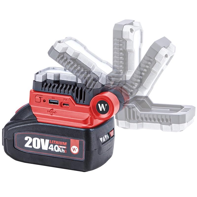 Адаптер до літій-іонної акумуляторної батареї Worcraft CUA-S20Li USB-A/Type-C - фото 5