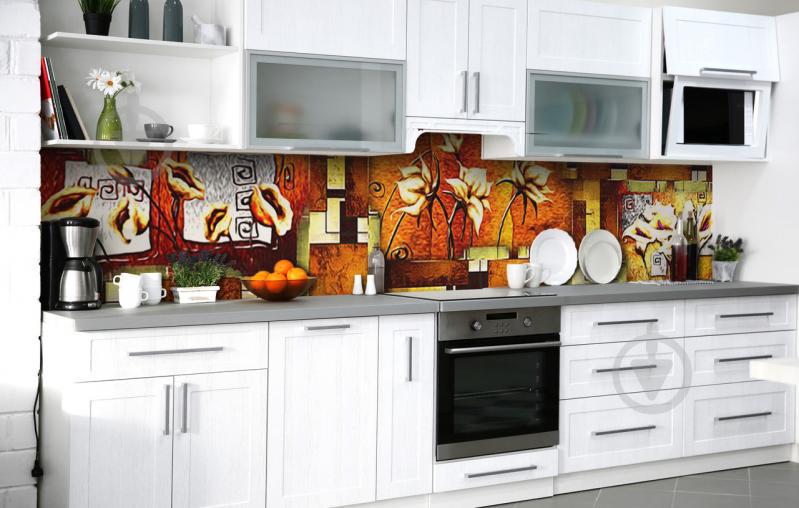 Скинали на кухню Zatarga «Песня Африки» 600х3000 мм виниловая 3Д наклейка кухонный фартук самоклеящаяся