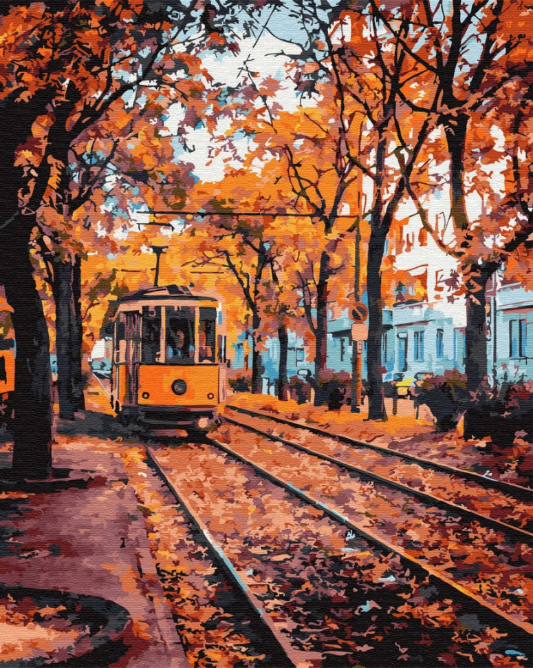 Картина по номерам Brushme Осенний трамвай (GX32300)