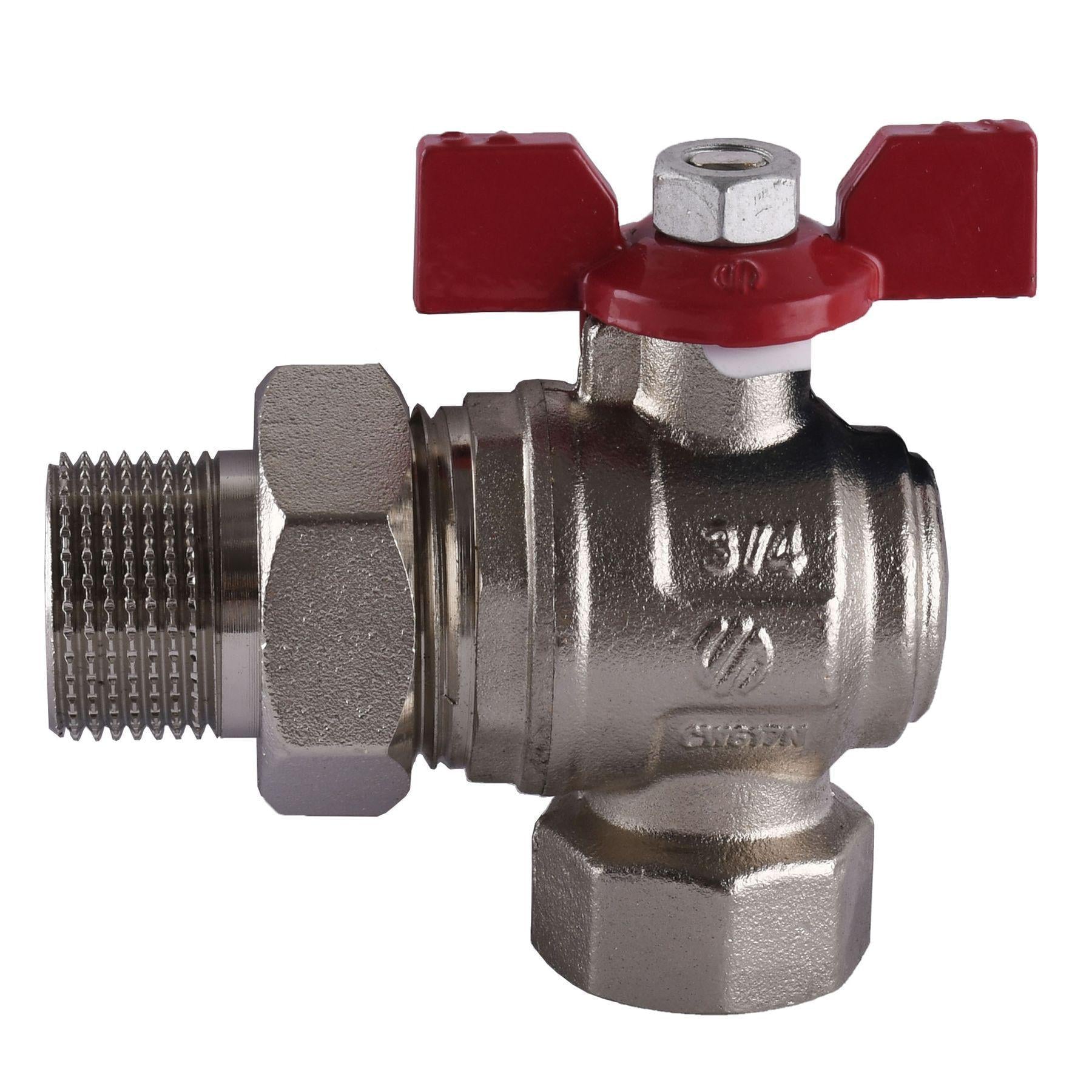 Кран шаровый Arco 3/4″ SENA 154304 угловой с американкой (000014970)