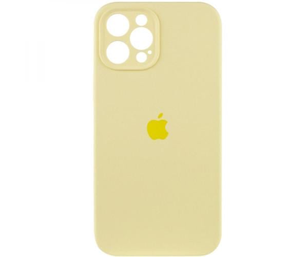 Чохол накладка Silicone Case Full Camera with Frame для Apple iPhone 13 Pro Max 60.Crem yellow