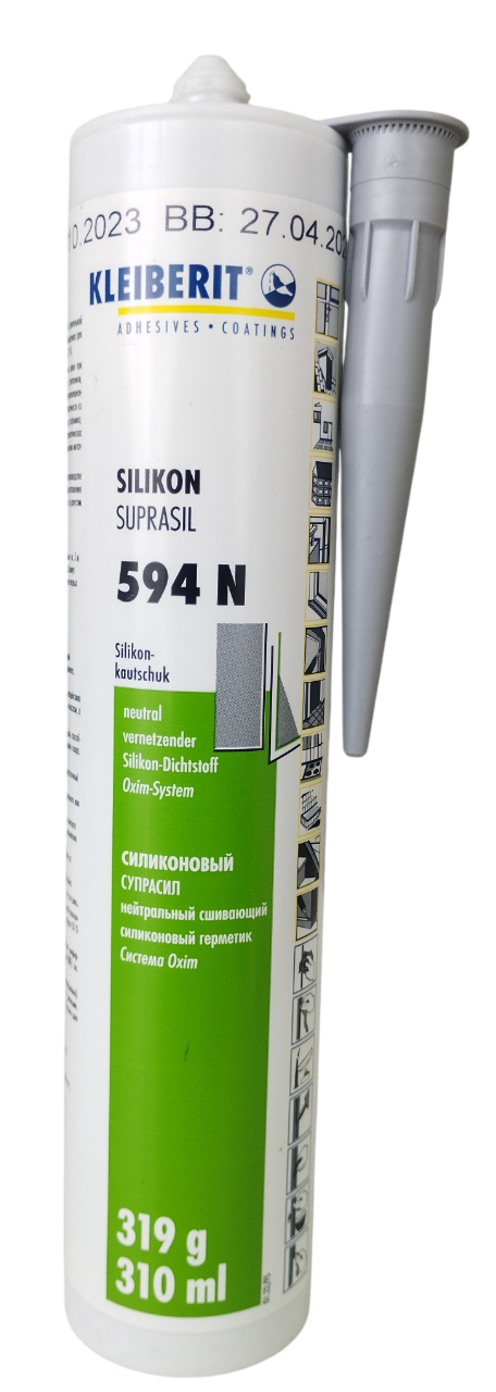 Герметик силиконовый Kleiberit Silikon Suprasil 594N Серый (2492777315)