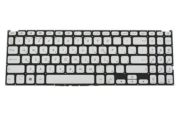 Клавиатура для ноутбука Asus X512 series rus без фрейма Silver (170079)