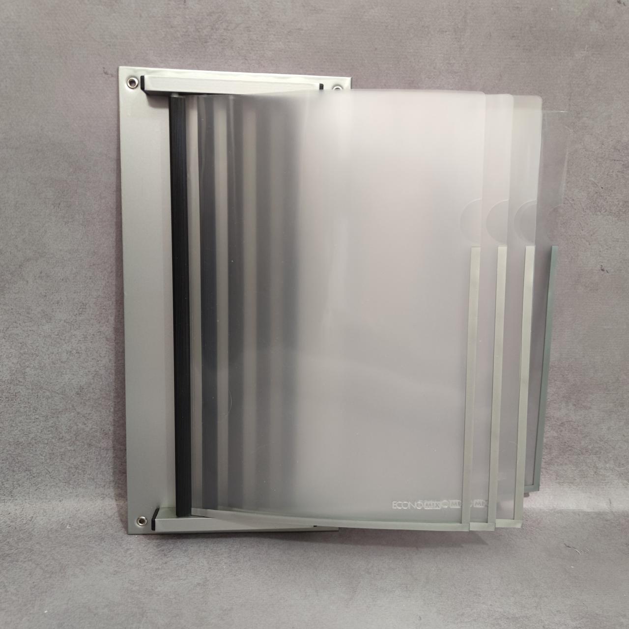 Стенд-книжки Эконом на 5 карманов без заголовка Серебристый (1812534335) - фото 4