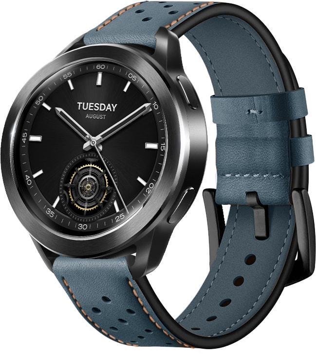 Ремешок кожаный Classico для Xiaomi Watch S3 Green (37139-08)