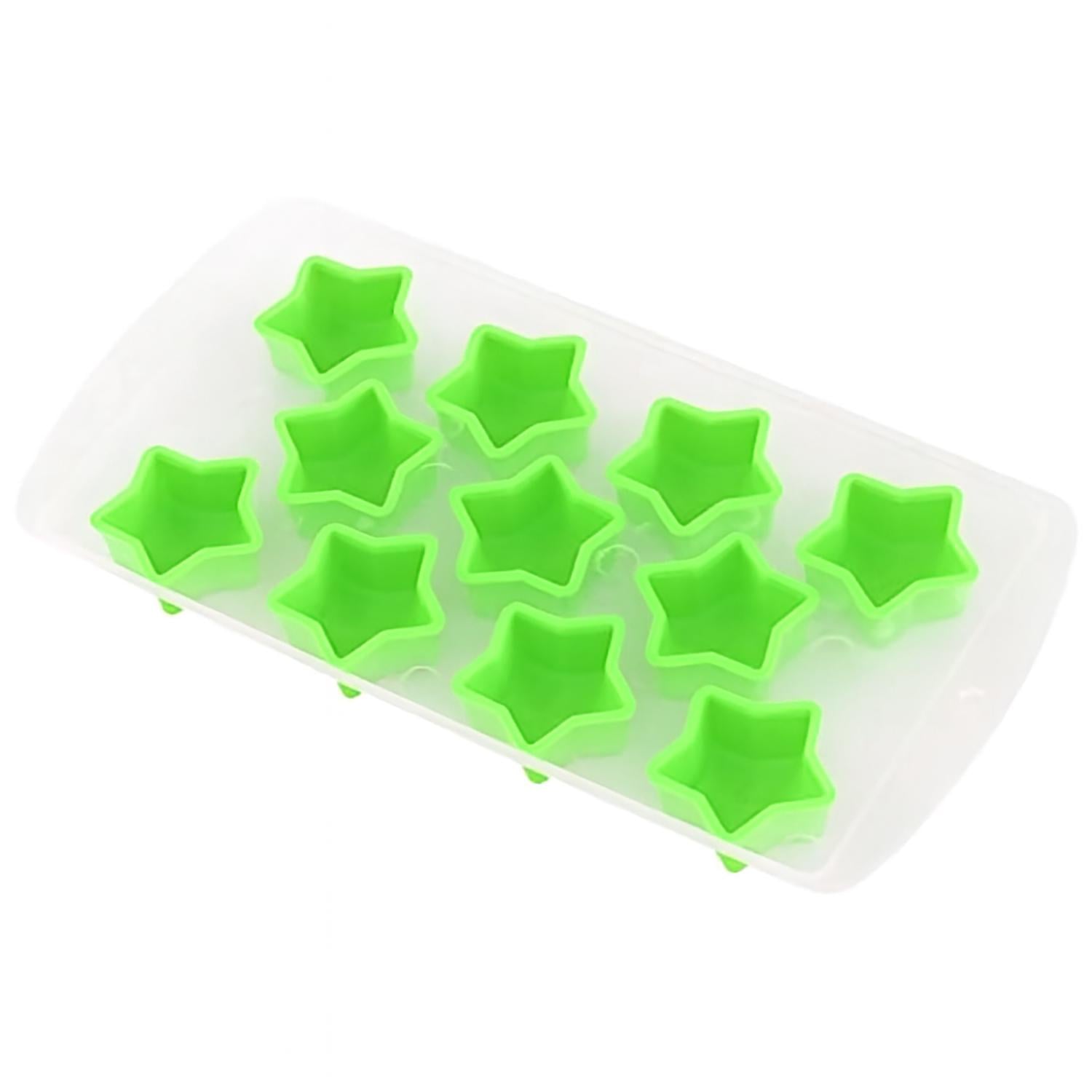 Форма для льоду та цукерок пластикова з силіконовими комірками 21,5х11х2 см Салатовий