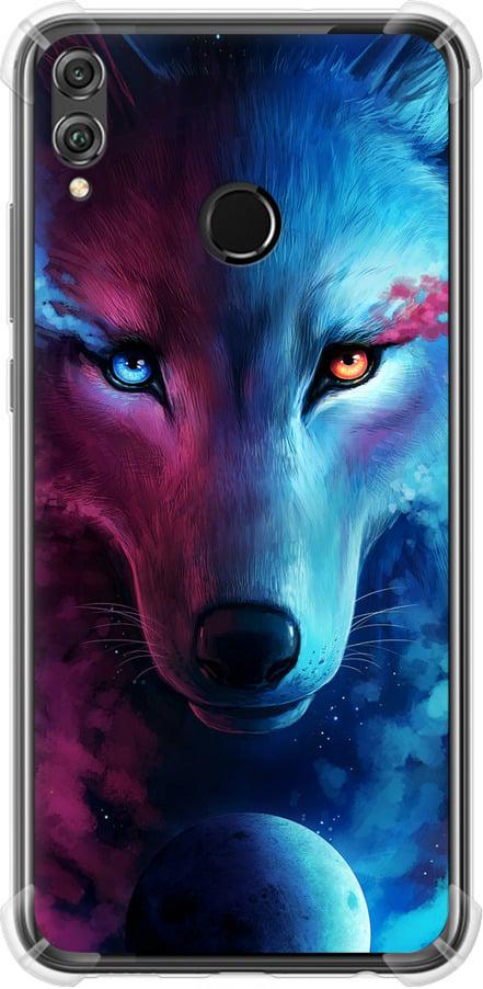 Чехол на Huawei Honor 8X Арт-волк (3999sp-1596-42517)
