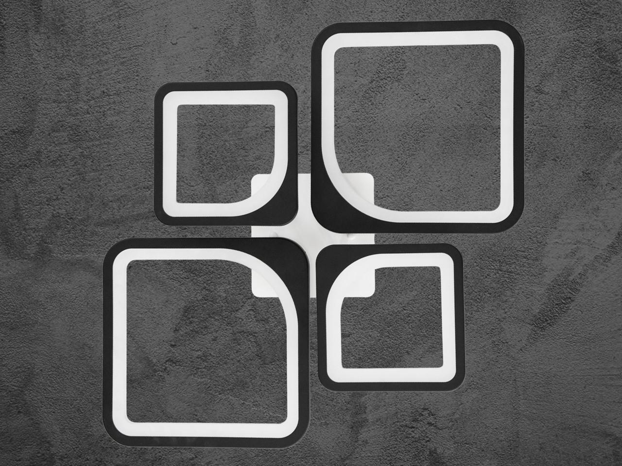 Люстра светодиодная на кухню с диммером 8060-2+2BKDIM-LS 72W на 10 м2 Черный (2399805659) - фото 6 Люстра светодиодная на кухню с диммером 8060-2+2BKDIM-LS 72W на 10 м2 Черный (2399805659) - фото 6