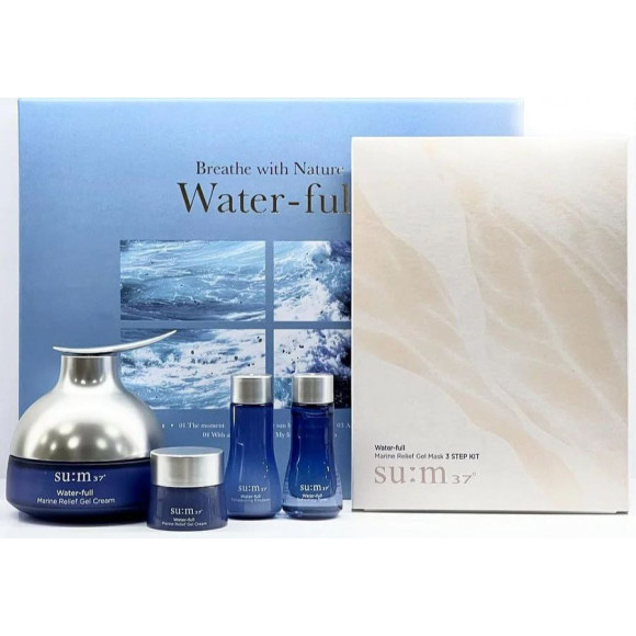 Гель-крем увлажняющий SUM37 Water-full Marine Relief Gel Cream Set (8809949491953)