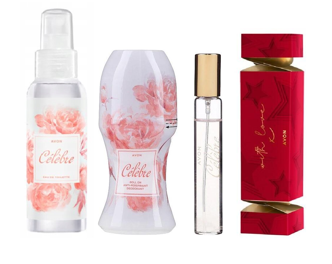 Набор женский парфюмированный Avon Celebre 3в1 10/50/100 мл в подарочной коробке (AV14958)