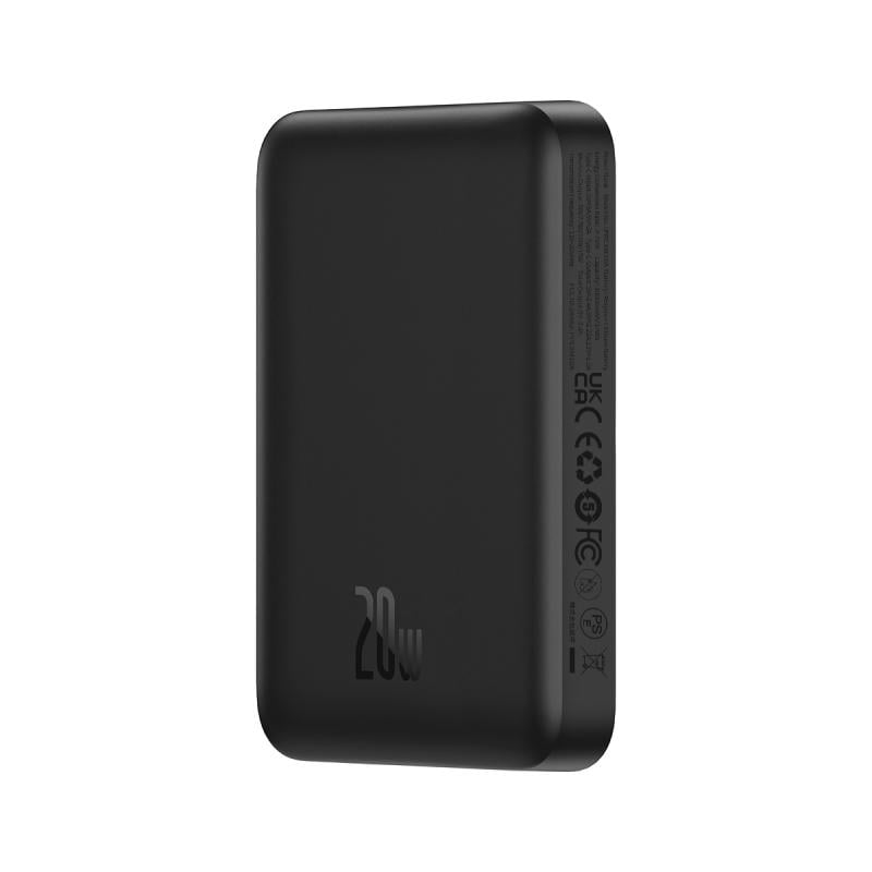 Повербанк OS-BASEUS Magnetic Mini Air Wireless Fast Charge 10000 mAh 20W з кабелем Cluster Black (P10059001113-00) - фото 6