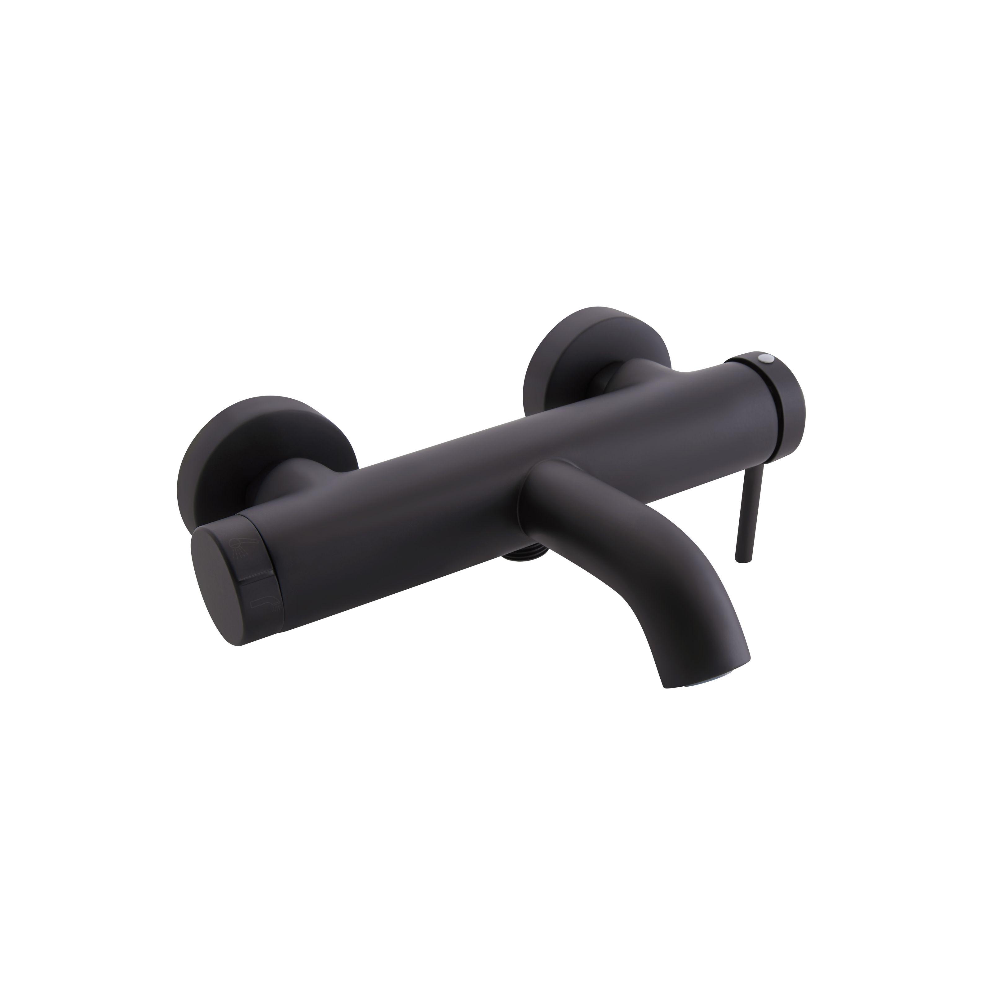Змішувач для ванної Q-tap Robin QTROB3060102B одноважільний Чорний (131499)