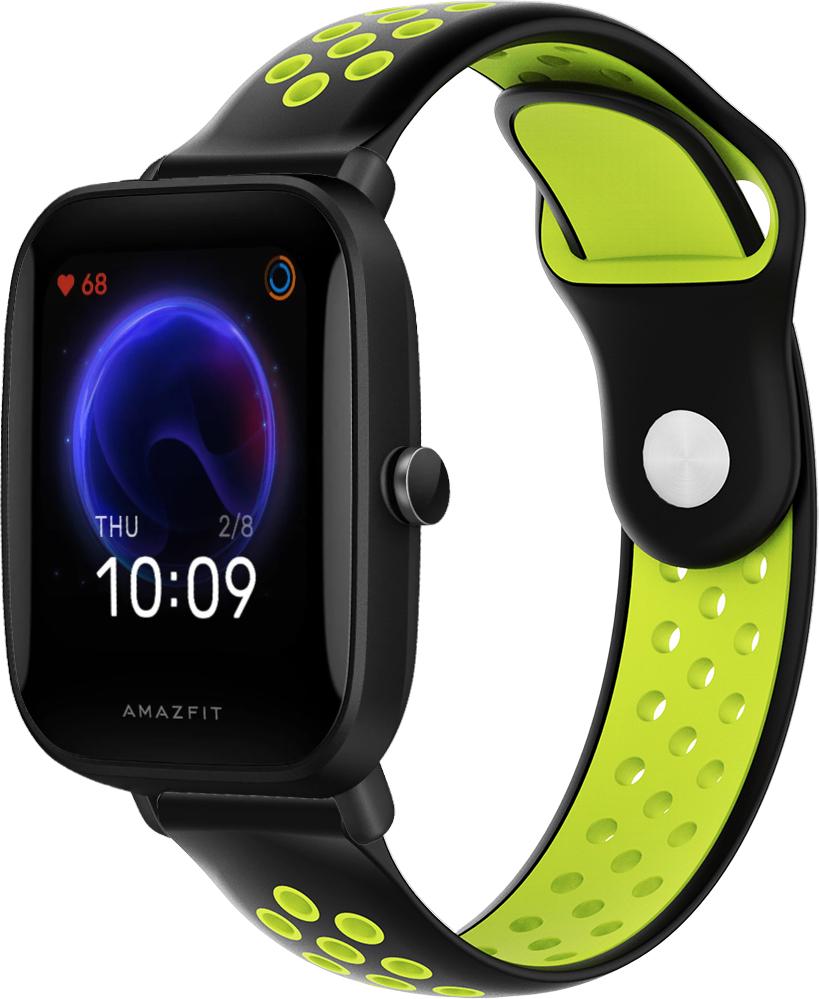 Ремешок Sport для Amazfit Bip U Pro Black Green (23410-4A)