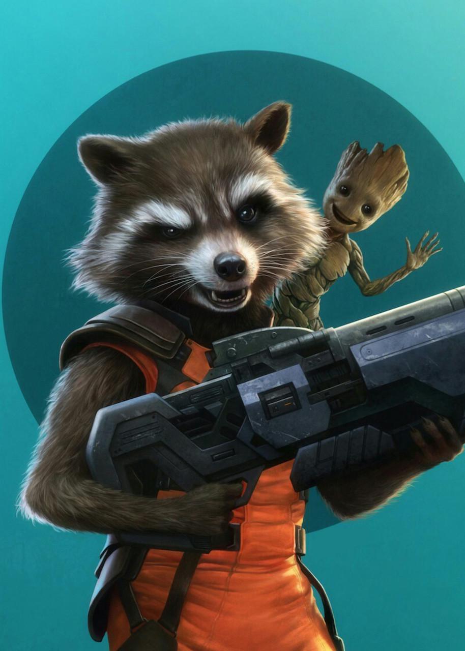 Картина GeekLand Guardians of the Galaxy Ракета (GG.09.042)