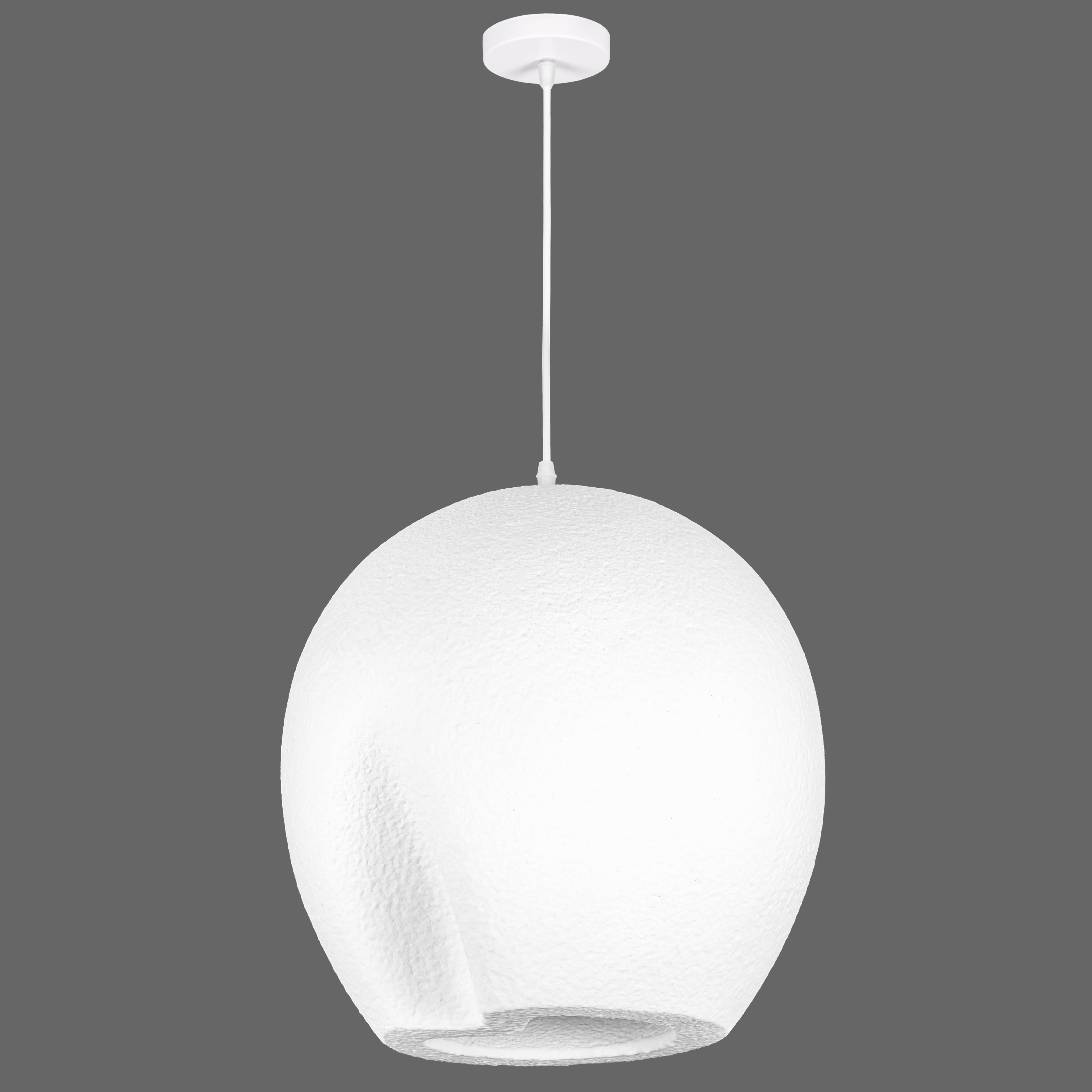 Подвесной светильник гипсовый Wabi-Sabi 40 см (909-XL3564 (400) WH)