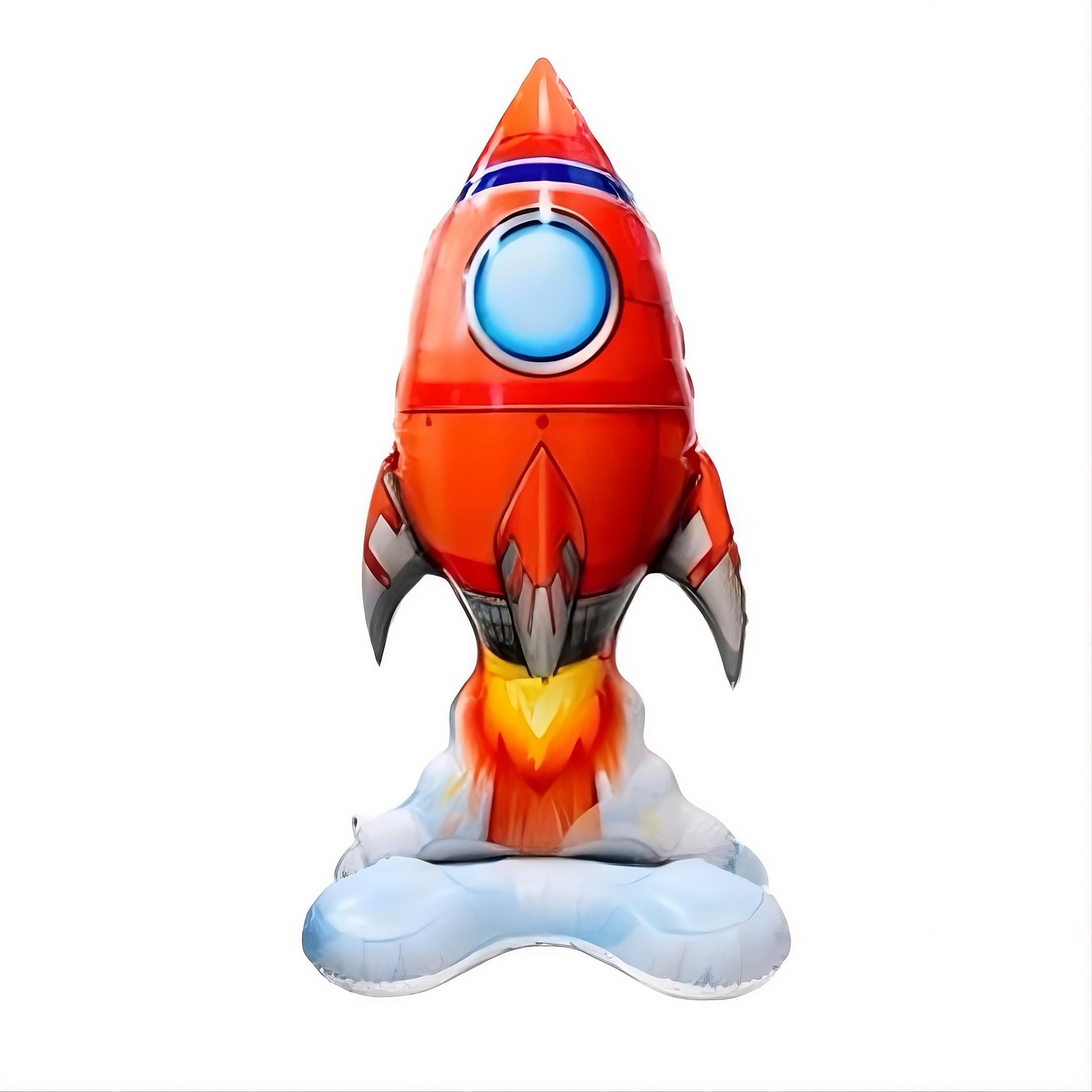 Надувная игрушка Космическая ракета YY-F0975-76-1 135×66 см Красный (35113333)