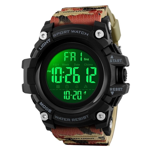 Годинник Skmei чоловічий наручний 1384CMRD watch Camouflage (12359) - фото 2