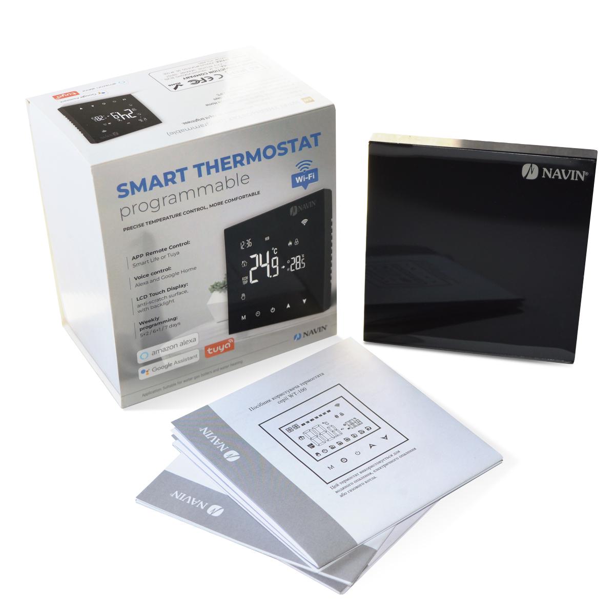 Терморегулятор для газового котла NAVIN WT100 B-3А з Wi-Fi (H24-204273-8686) - фото 5