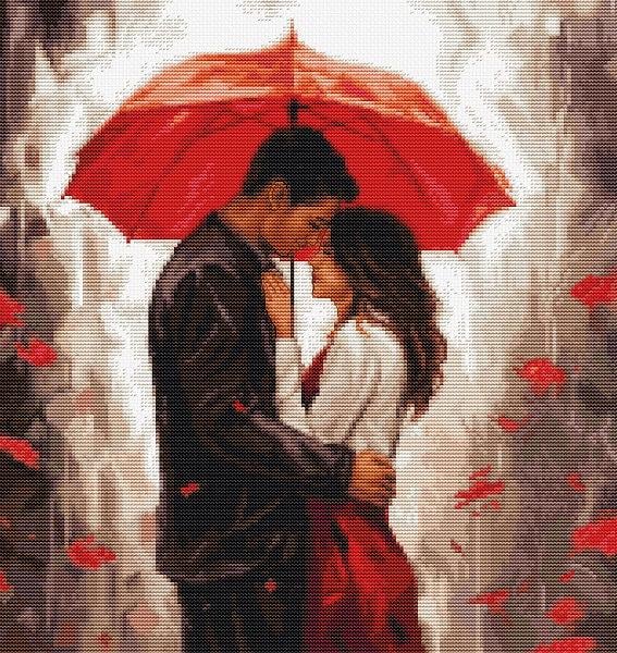 Набор для вышивания крестом Luca-S Под зонтиком (BU5047)