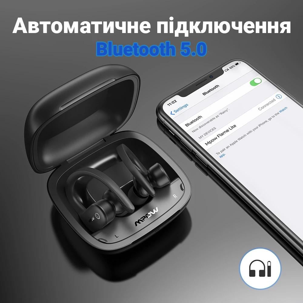 Bluetooth навушники Mpow Flame Pro для тренувань бігова TWS гарнітура - фото 5