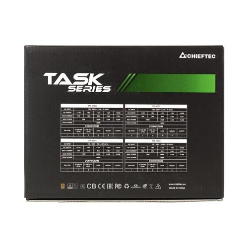 Блок питания Chiefteс TASK TPS-600S 120 мм 600W 80 PLUS Bronze Retail Box (9615039) - фото 5