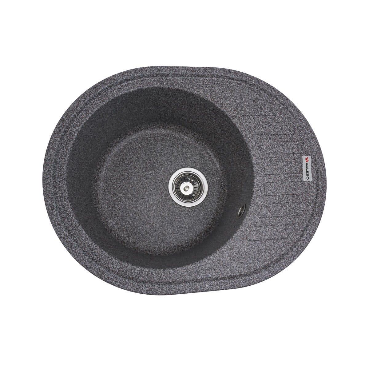 Мойка гранитная Valeso Soul 620х500 врезная овальная матовый (PLTM-SP000047481)